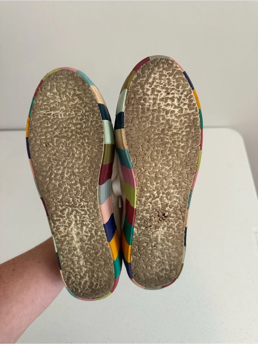 Women’s size 37 Superga 2790 Rainbow Platform Sneakers